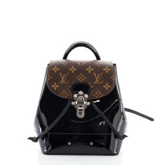 Louis Vuitton Hot Springs Backpack Vernis with Monogram Canvas Black 1370795