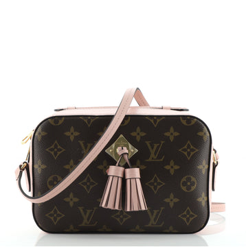 Louis Vuitton Saintonge Handbag Monogram Canvas with Leather