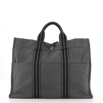 Hermes Fourre Tout Tote Toile MM