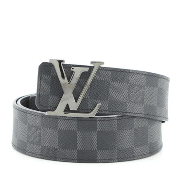 Louis Vuitton LV Initiales Reversible Belt Damier Graphite and Leather Wide
