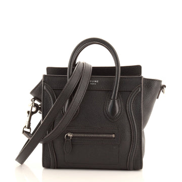 Celine Luggage Bag Grainy Leather Nano