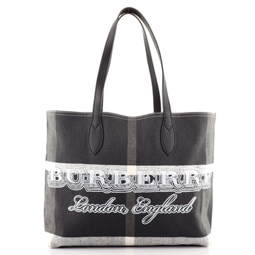 Burberry Doodle Reversible Tote Printed Canvas Large