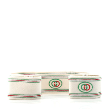 Gucci Logo Headband and Wristband Set Elastic