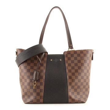 Louis Vuitton Jersey Handbag Damier with Leather