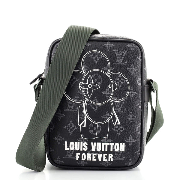 Louis Vuitton Danube Handbag Limited Edition Vivienne Monogram Eclipse PM  Black 669221