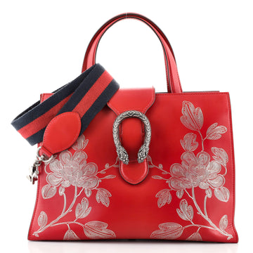 Gucci Dionysus Convertible Tote Printed Leather Medium
