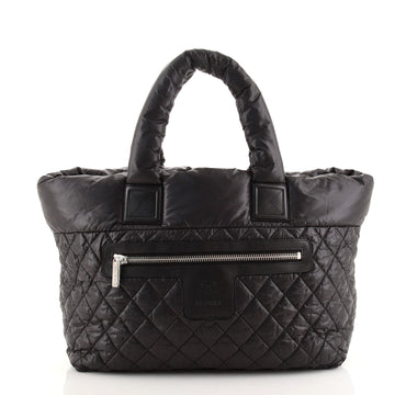 Chanel Coco Cocoon Zipped Tote Quilted Nylon Large