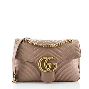 Gucci GG Marmont Flap Bag Matelasse Leather Medium