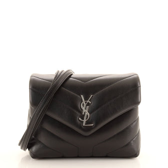 Saint Laurent LouLou Shoulder Bag Matelasse Chevron Leather Toy