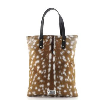 Burberry Flat Tote Printed Nylon Large