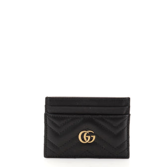 Gucci GG Marmont Card Holder Matelasse Leather