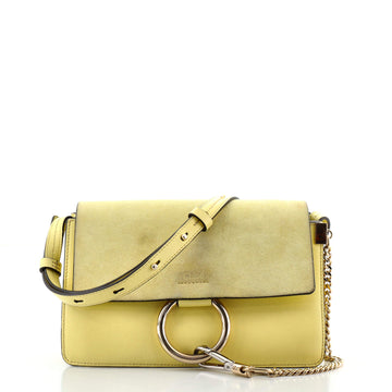 Chloe Faye Shoulder Bag Leather and Suede Small