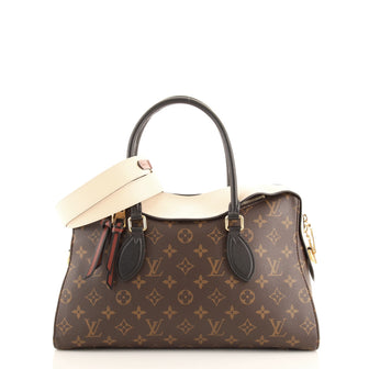Louis Vuitton Tuileries Handbag Monogram Canvas with Leather