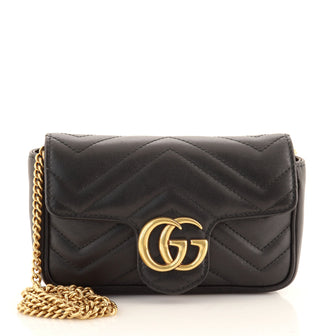 Gucci GG Marmont Flap Bag Matelasse Leather Super Mini