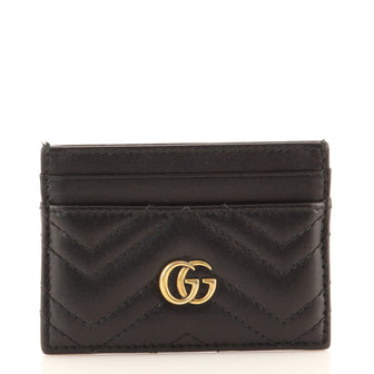 Gucci GG Marmont Card Holder Matelasse Leather