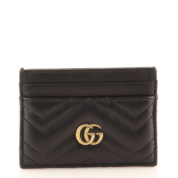 Gucci GG Marmont Card Holder Matelasse Leather