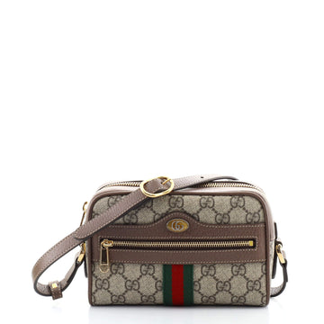 Gucci Ophidia Shoulder Bag GG Coated Canvas Mini