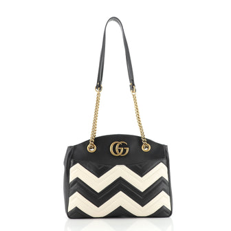 Gucci GG Marmont Chain Tote Matelasse Leather Medium