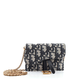Christian Dior Saddle Nano Pouch Oblique Canvas