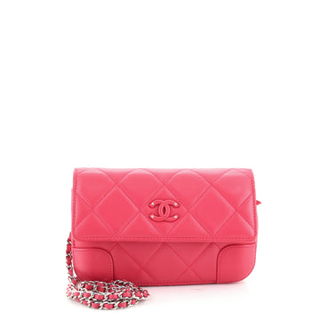 Chanel Covered CC Flap Wallet on Chain Quilted Calfskin