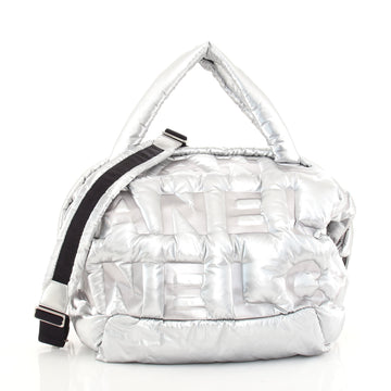 Chanel Doudoune Tote Embossed Nylon Large