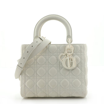 Christian Dior Ultra Matte Lady Dior Bag Cannage Quilt Calfskin Medium