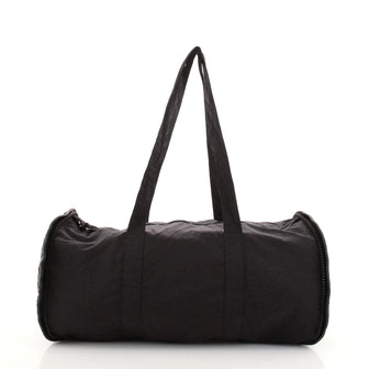 Bottega Veneta Packable Zip Duffle Bag Nylon with Intrecciato Nappa Large