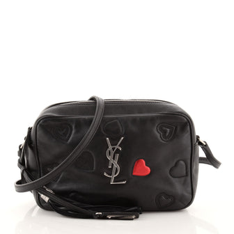 Saint Laurent Lou Camera Bag Heart Stitched Leather Small