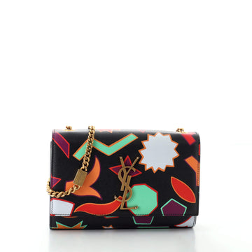 Saint Laurent Classic Monogram Crossbody Bag Printed Leather Small