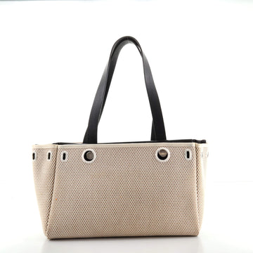 Hermes Herbag Cabas Toile and Leather MM