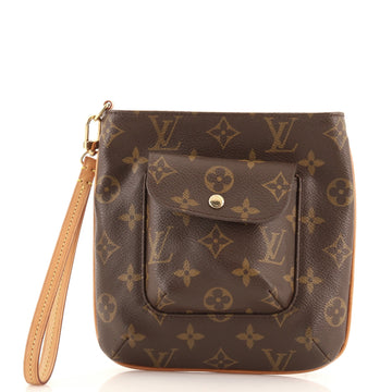 Louis Vuitton Partition Wristlet Clutch Monogram Canvas