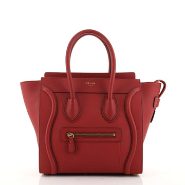 Celine Luggage Bag Grainy Leather Micro