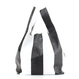 Balenciaga Supermarket Shopper Bag Printed Leather Small
