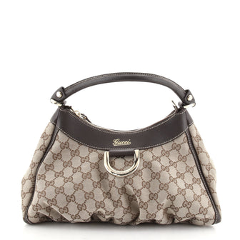 Gucci D Ring Hobo GG Canvas Small
