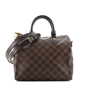 Louis Vuitton Speedy Bandouliere Bag Damier 25