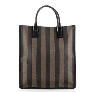 Fendi Pequin Tote Coated Canvas Large