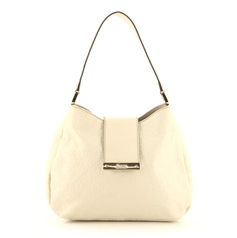 Gucci New Ladies Web Hobo Guccissima Leather Small