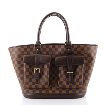 Louis Vuitton Manosque Handbag Damier GM