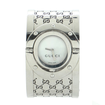 Gucci Wide Twirl Quartz Watch Stainless Steel 23