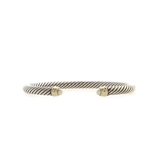 David Yurman Cable Classic Bracelet Sterling Silver with 14K Yellow Gold and Pearls 5mm