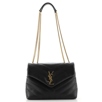 Saint Laurent LouLou Shoulder Bag Matelasse Chevron Leather Small