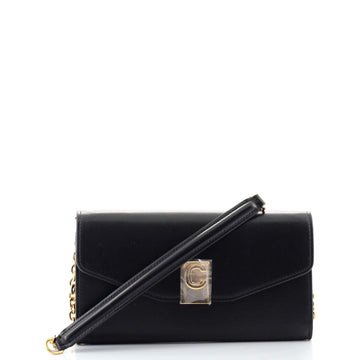 Celine C Wallet on Chain Leather