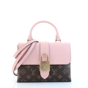 Louis Vuitton Locky Handbag Monogram Canvas with Leather BB