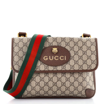Gucci Neo Vintage Flap Messenger GG Coated Canvas Medium