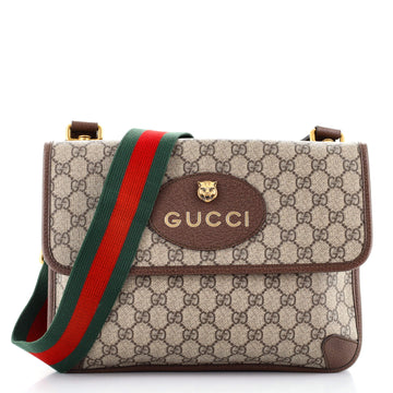 Gucci Neo Vintage Flap Messenger GG Coated Canvas Medium