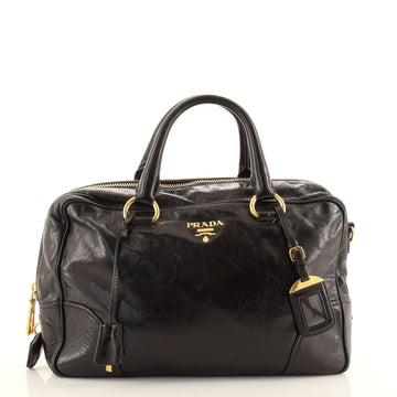 Prada Double Zip Convertible Tote Vitello Shine Medium