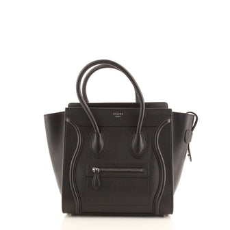 Celine Luggage Bag Grainy Leather Micro