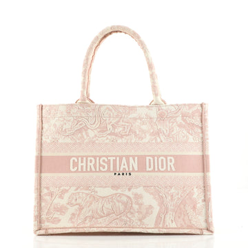 Christian Dior Book Tote Embroidered Canvas Small