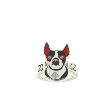 Gucci Bosco Ring Sterling Silver and Enamel