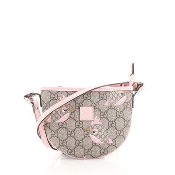 Gucci Children's Zip Crossbody Bag Printed GG Coated Canvas